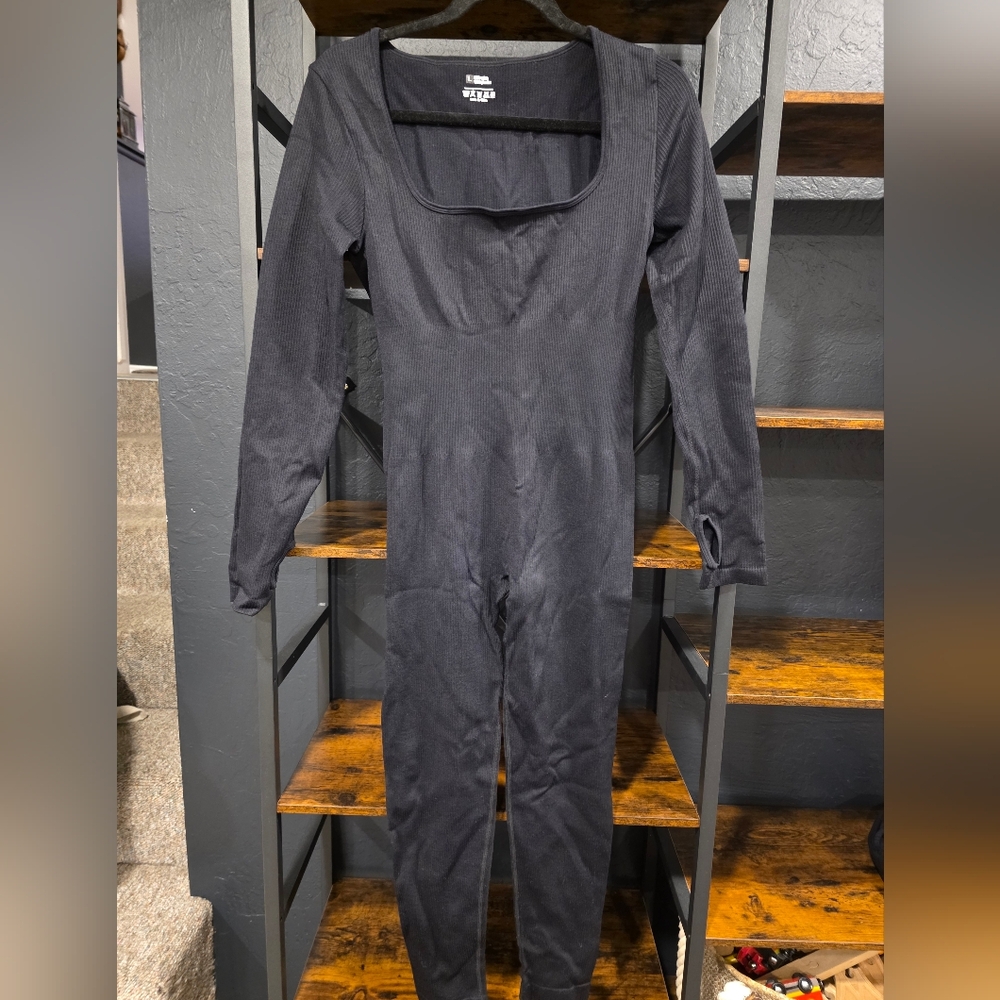 *New* Black Long Sleeve Jumpsuit